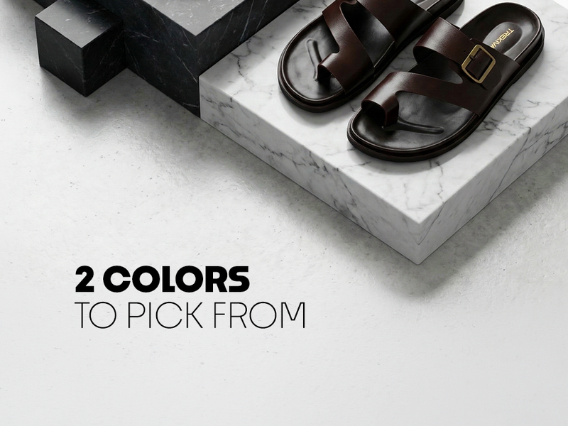 Men’s Open-Toe Sandals With Buckle Closure | TPG-3079 A+ Content