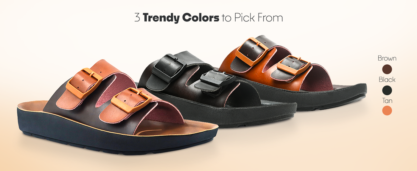 Men’s Everyday Slip-On Sandals With Arch Support | TPG-3041 A+ Content