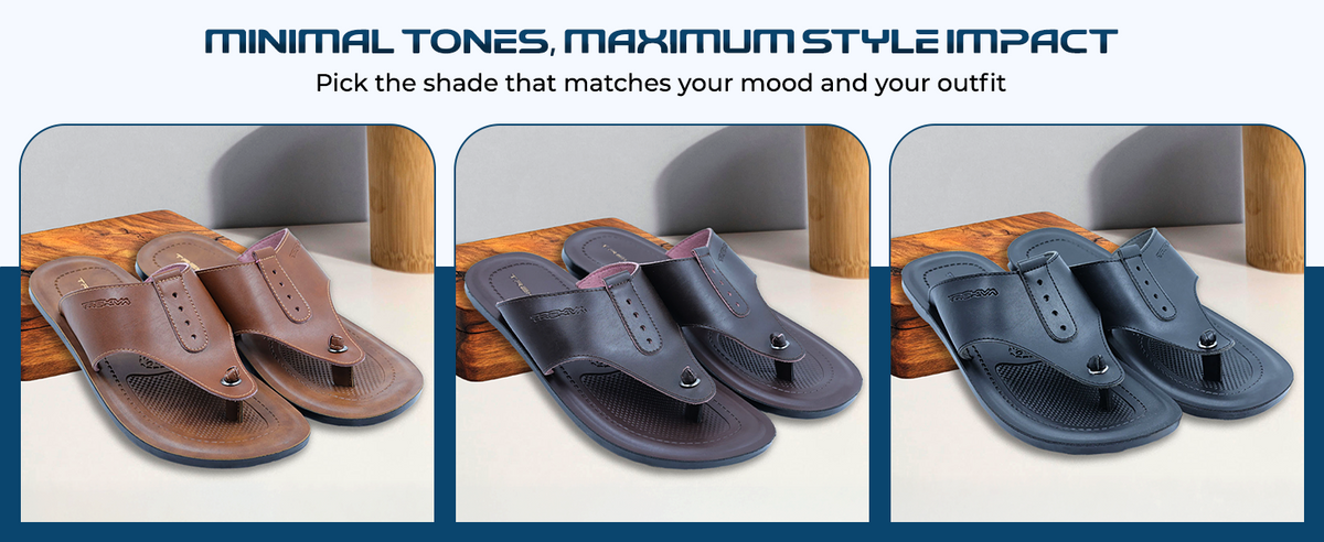 Men’s Everyday Slip-On Sandals With Arch Support & Cushioned Footbed  | TPG-3021 A+ Content