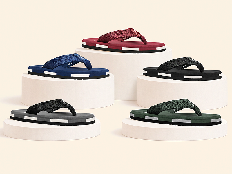 Super Soft Flip-Flops With Cushioned Footbed  | TFG-1032 A+ Content